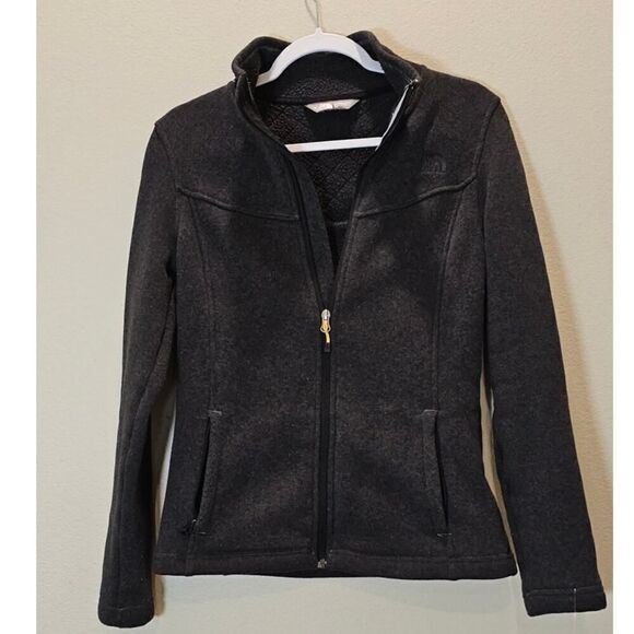 The North Face Gray Zip Front Fleece Jacket Size XS - Picture 1 of 5